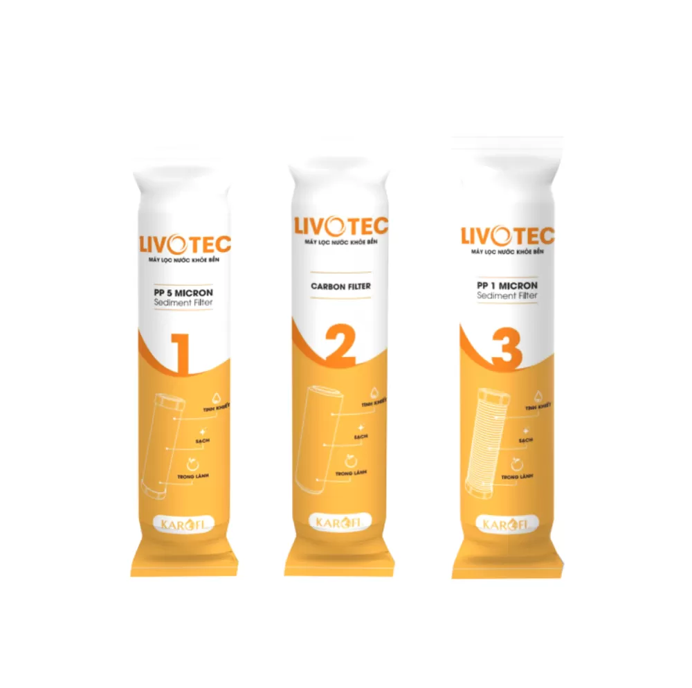 Bộ lõi lọc nước Livotec 123