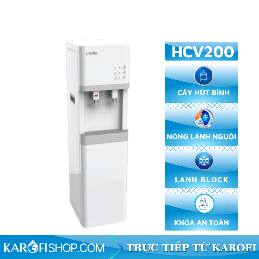 Cây nước nóng lạnh nước hút bình HCV200