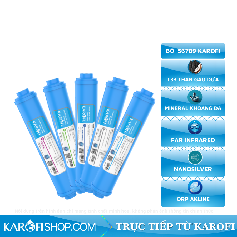 Bộ lõi lọc nước Karofi số 56789