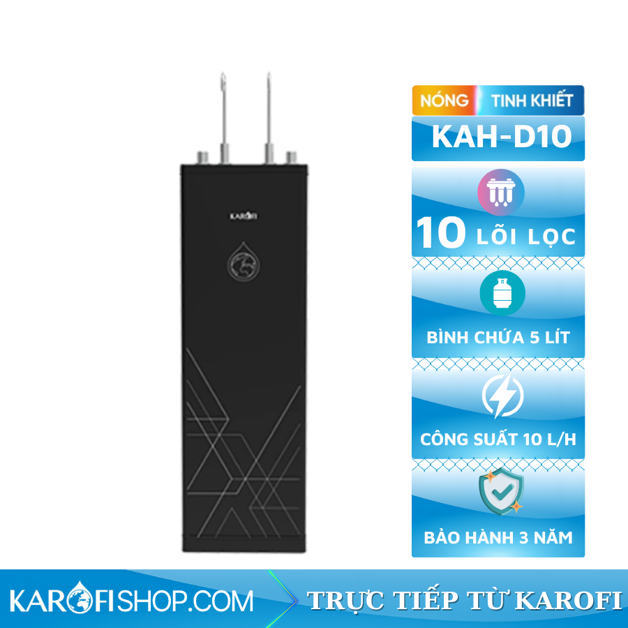 Máy lọc nước nóng nguội Karofi KAH-D10
