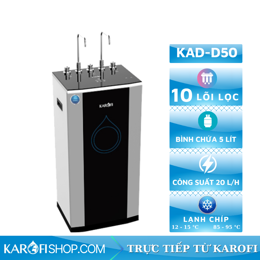 Máy lọc nước nóng lạnh Karofi KAD-D50