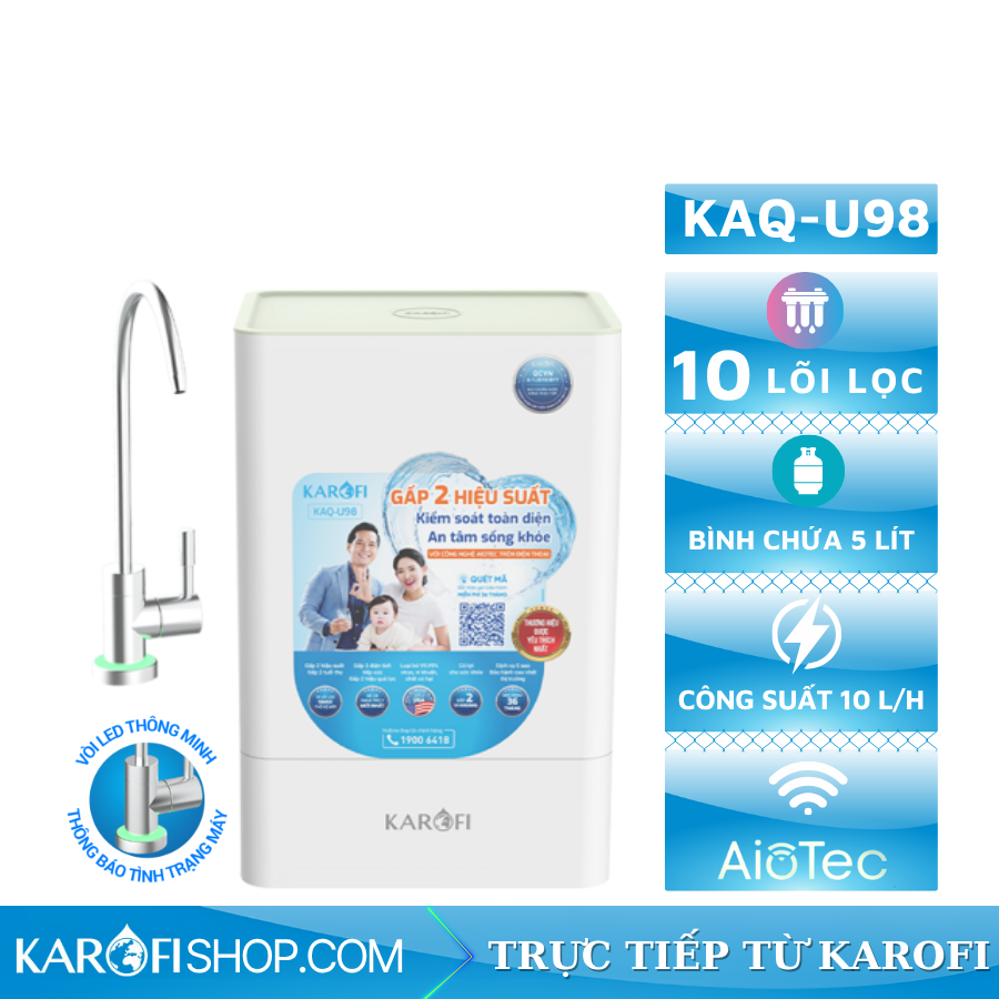 Máy lọc nước Karofi KAQ-U98